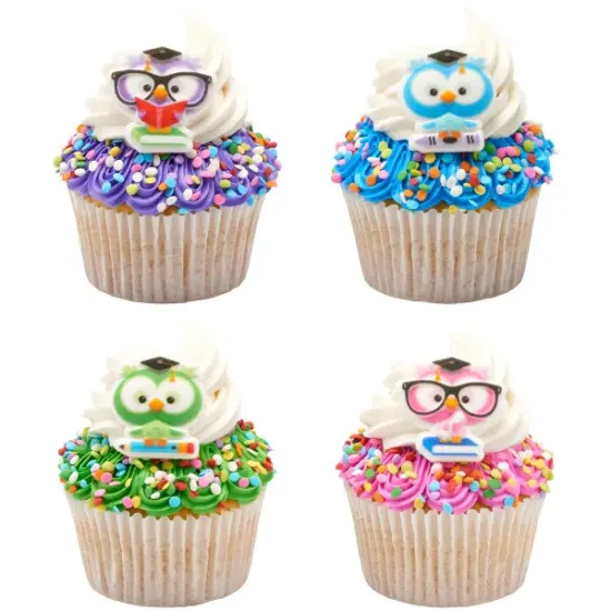 Colorful Grad Owls Dec-Ons&reg; Decorations 12ct {3}