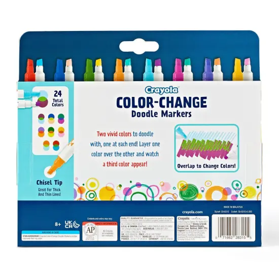 Doodle & Draw Color Change Doodle Marker, 8 Per Pack, 2 Packs {3}