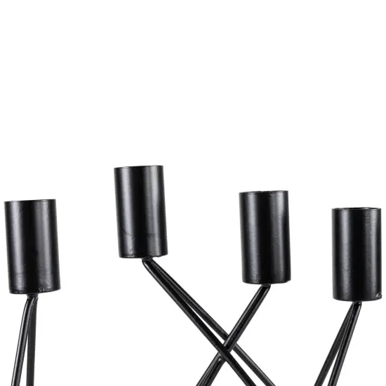 Northlight Modern 10 Taper Candle Holder Candelabra - 22.5" - Black {5}