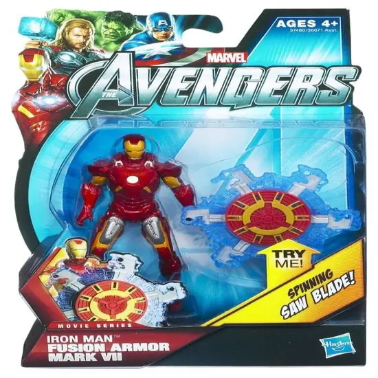 Marvel Avengers Earth Mightiest Heroes 4" Figure Iron Man Fusion Armor {1}