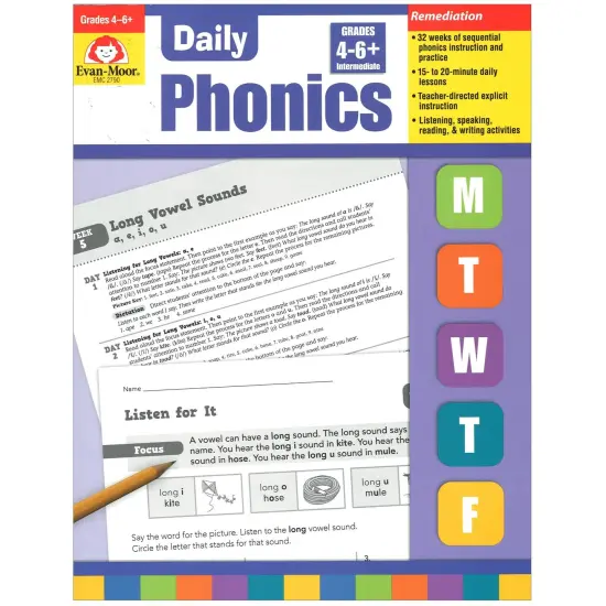 Daily Phonics Book, Teacher's Edition, Grade 4-6 {1}