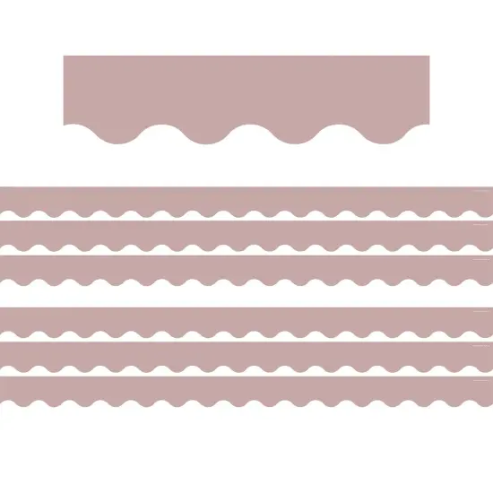 Light Mauve Scalloped Border Trim, 35 Feet Per Pack, 6 Packs {1}