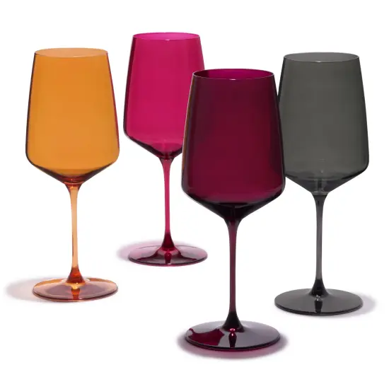 Reserve Nouveau Crystal Wine Glasses in Sunset  {1}