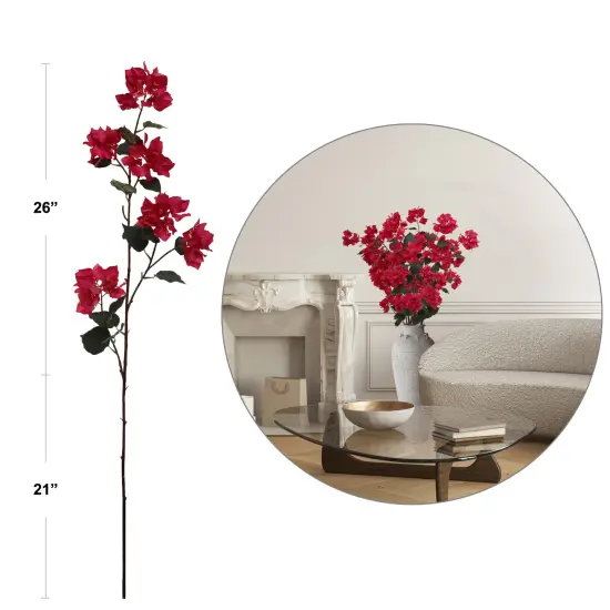 Vibrant 47" Fuchsia Bougainvillea Spray 12 Pieces- Lifelike Artificial Floral Accent for Home or Event Decor {3}