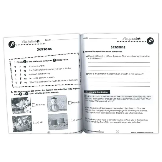 Hands-On STEAM - Earth & Space Science Resource Book, Grade 1-5 {3}