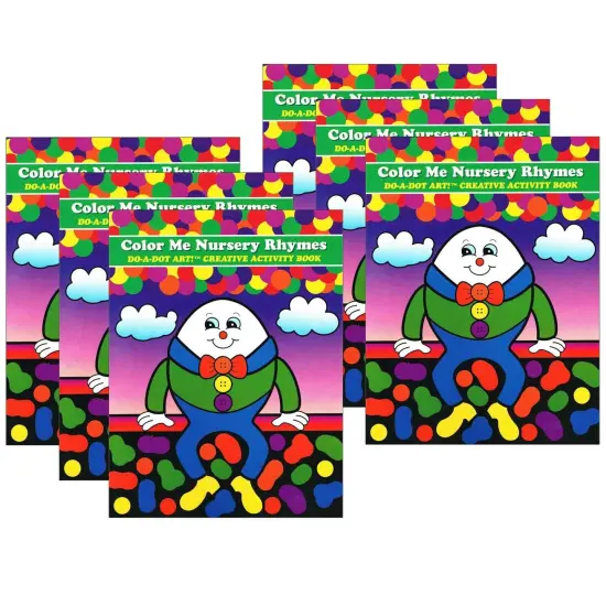 Color Me Nursery Rhymes Creative Art & Activity Book, Pack of 6 {1}