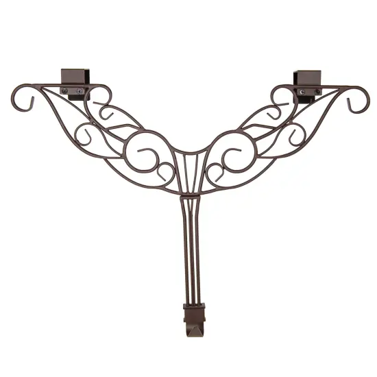 Adjustable Wreath Hanger for Door - Antler Brown {3}