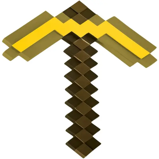 Minecraft Gold Pickaxe Child Costume Prop {1}