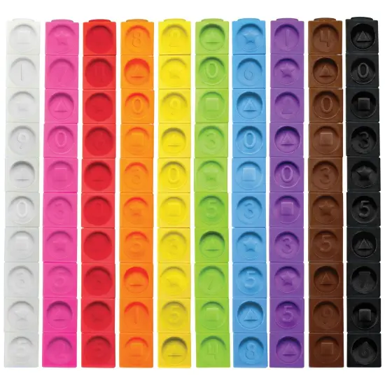 Numbers and Shapes Connecting Cubes, Set of 100 {2}
