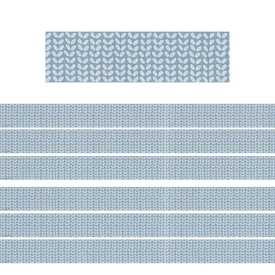 Classroom Cottage Blue Petals Straight Border Trim, 35 Feet Per Pack, 6 Packs {1}