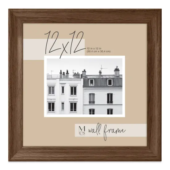 MCS Classic Edge Frame - 12" x 12" Walnut {1}