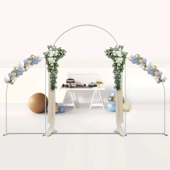 "3 Pcs Stand Metal Shelf Wedding Balloon Backdrop Rack Venue Decor Frame Outdoor " {1}