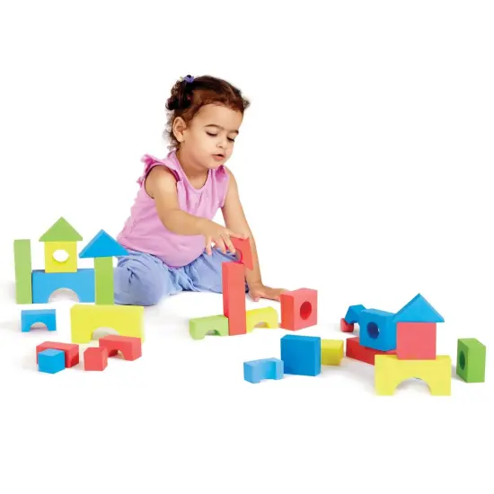 Assorted Colors & Shapes Building Blocks (80 Pieces) {2}