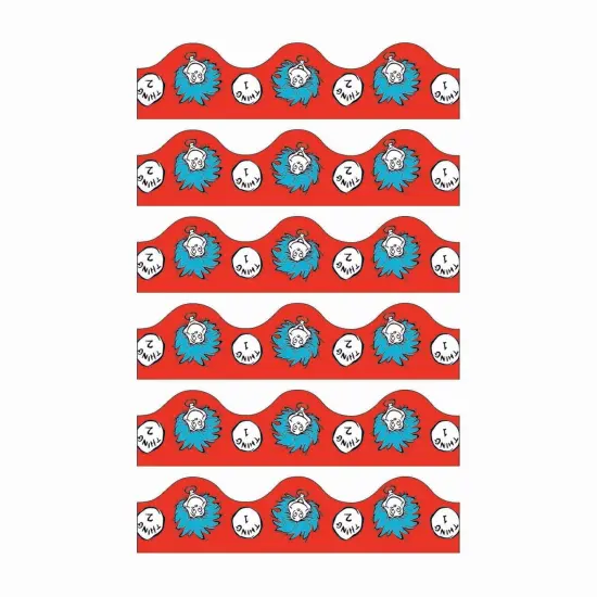 Dr. Seuss&trade; Thing 1 & 2 Deco Trim&reg;, 37 Feet Per Pack, 6 Packs {1}