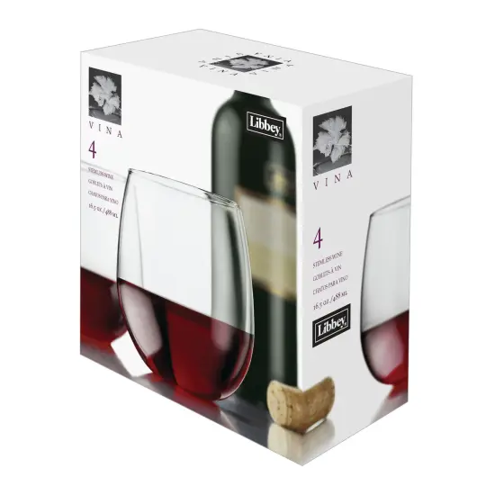 Libbey Vina Stemless Red Wine Glasses (set of 4) {2}