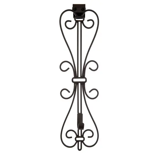 Adjustable Wreath Hanger for Door - Elegant Silver {7}