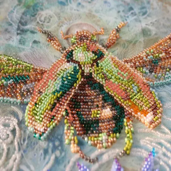 Bead Embroidery Kit - Golden beetle {4}