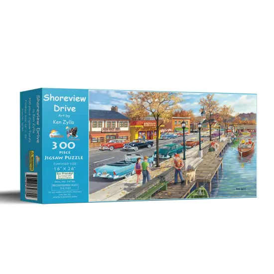 Sunsout Shoreview Drive 300 pc Jigsaw Puzzle 39780 {2}