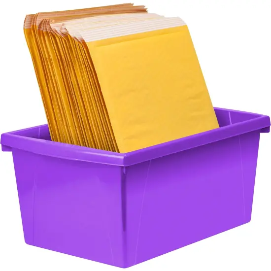 Medium Classroom Storage Bin, Purple, Pack of 2 {3}