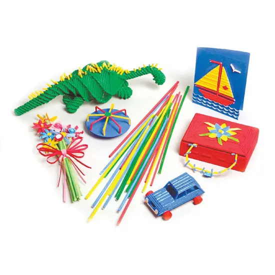 Paper Tubes, Thin, Assorted Colors, 4mm, 1800 Count {2}