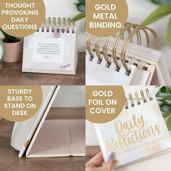 bloom daily planners Inspirational Perpetual Desk Easel, Daily Reflection Questions {3}