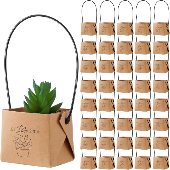 40-Pieces Let Love Grow Succulent Wraps {1}