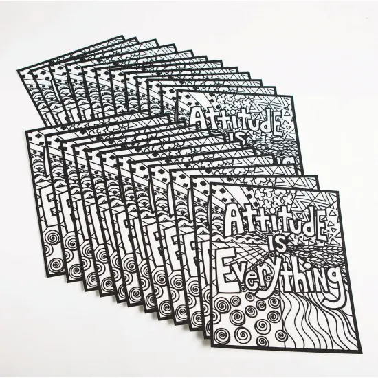 Attitude Is Everything Velvet Art Posters (Pack of 24) {1}