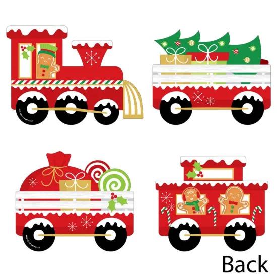 Big Dot of Happiness Christmas Train - Decorations DIY Holiday Party Essentials - Set of 20 {4}