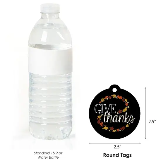 Big Dot of Happiness Give Thanks - Thanksgiving Party Favor Gift Tags (Set of 20) {4}
