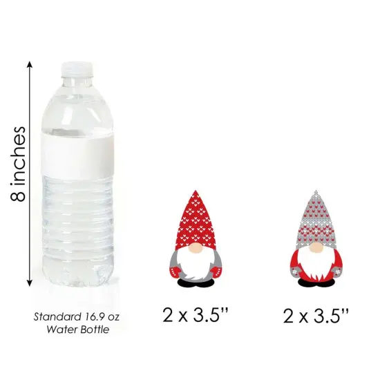 Big Dot of Happiness Christmas Gnomes - DIY Shaped Holiday Party Cut-Outs - 24 Count {7}