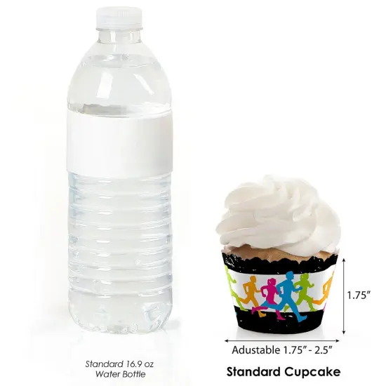 Big Dot of Happiness Set the Pace - Running - Track, Cross Country or Marathon Party Decorations - Party Cupcake Wrappers - Set of 12 {4}