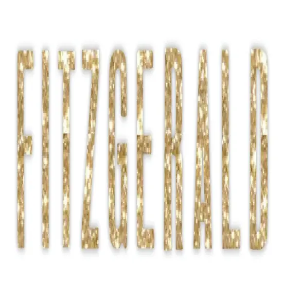 Thickers Shimelle Alphabet Stickers - Fitzgerald Font, Gold Glitter, 183pcs {4}