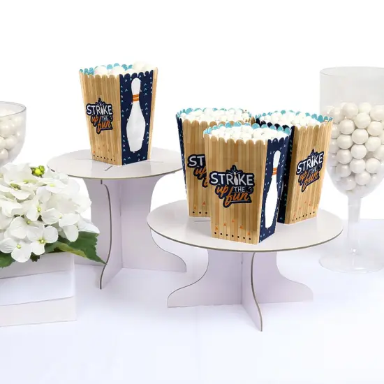 Big Dot of Happiness Strike Up the Fun - Bowling - Birthday Party or Baby Shower Favor Popcorn Treat Boxes - Set of 12 {4}