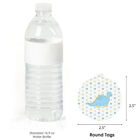 Big Dot of Happiness Baby Boy Dinosaur - Baby Shower Favor Gift Tags (Set of 20) {4}