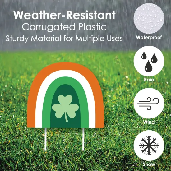 Big Dot of Happiness Shamrock St. Patrick's Day - Yard Sign and Outdoor Lawn Decorations - Saint Paddy's Day Party Yard Signs - Set of 8 {4}