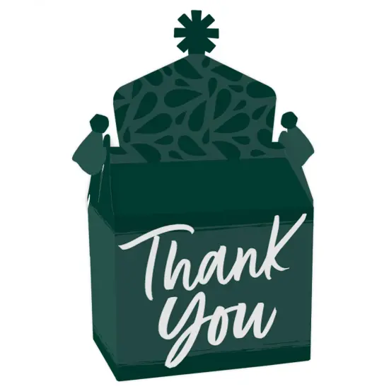 Big Dot of Happiness Emerald Elegantly Simple - Treat Box Party Favors - Guest Party Favors Goodie Gable Boxes - Set of 12 {1}