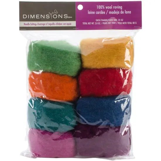 Dimensions Feltworks Roving Value Pack 2.8oz-Rainbow {1}