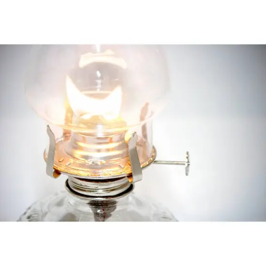 Lehman's Clear Glass Oil Lamp, with #2 Burner and 7/8 inch Wick for Accent Lighting or Centerpiece Table Decor {4}