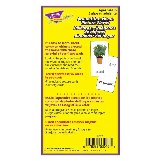 Around-the-Home/Palabras (EN/SP) Skill Drill Flash Cards, 3 Packs {5}