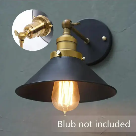Vintage Wall Lamp Plug-In Industrial Wall Sconce Light Bedroom Lighting Fixture {5}