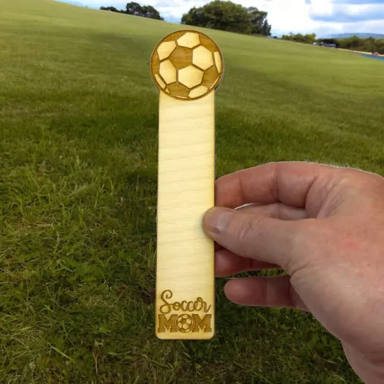 Bookmark - Soccer Mom - Birch wood {6}