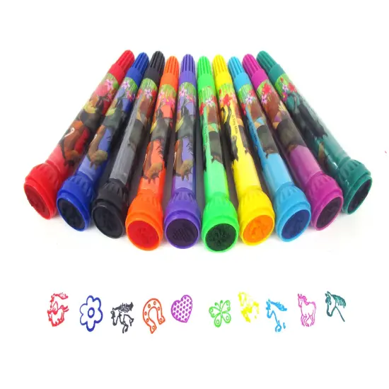 Horse and Pony Stamper Marker Set of 10 {4}