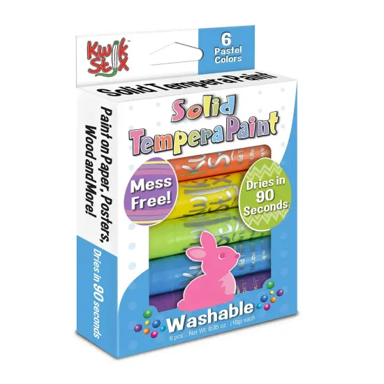 Tempera Paint Sticks Easter Edition, Pastel Colors, 6 Per Pack, 3 Packs {2}