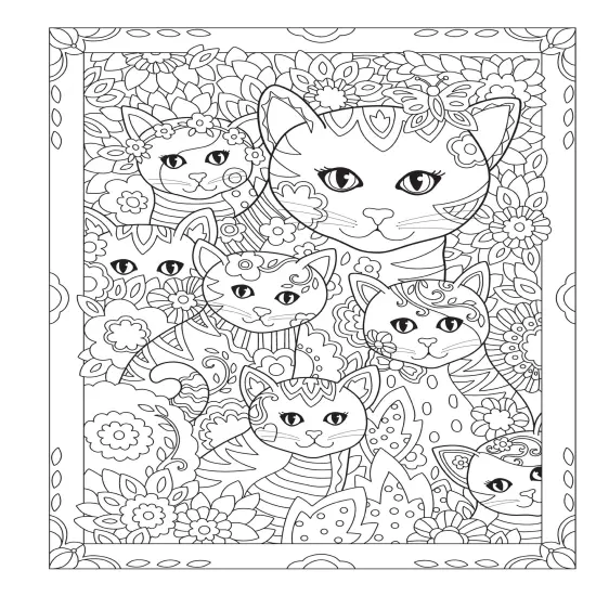 Creative Haven: Creative Kittens Coloring Book-Softcover {6}