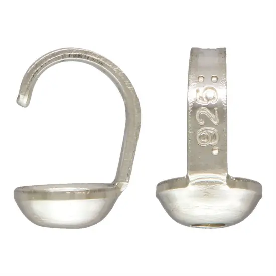 JewelrySupply Bead Tip 3mm Cup Sterling Silver (Pack of 10) {5}