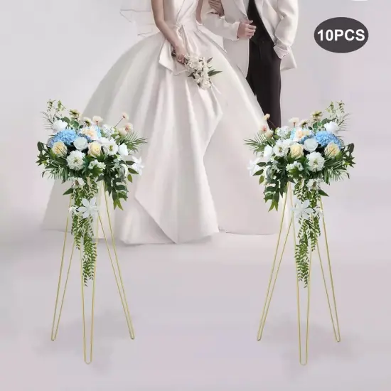 10pcs 3.4ft Tall Flower Plant Stand Display Flower Pot Holder Rack Decor {2}