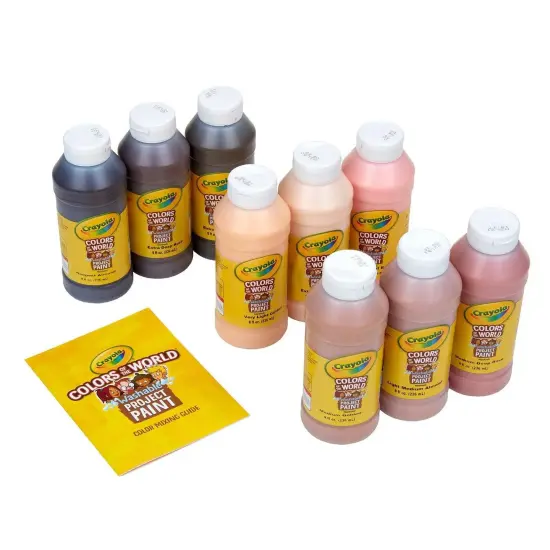 Colors of the World Spill Proof Washable Project Paints, Set of 9 {1}