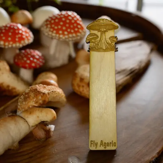 Bookmark - Fly Agaric - Birch wood {3}