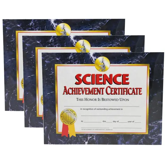 Science Achievement Certificate, 30 Per Pack, 3 Packs {1}