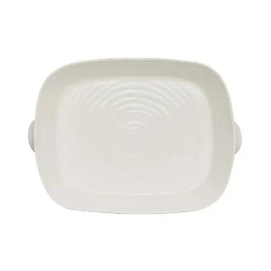 Portmeirion Sophie Conran Small 2.5 Pt Handled Rectangular Roasting Dish - White {3}